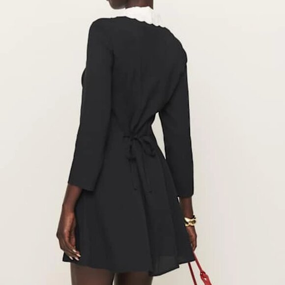 NWOT - Reformation Galene Dress Black - Picture 3 of 3